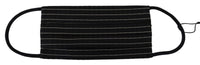 Dolce & Gabbana Dolce & Gabbana Black White Stripes Elastic Ear Strap One Size Face Women's Mask