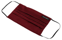 Dolce & Gabbana Dolce & Gabbana Maroon Silk Pleated Elastic Ear Strap One Size Face Women's Mask
