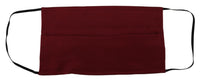 Dolce & Gabbana Dolce & Gabbana Maroon Silk Pleated Elastic Ear Strap One Size Face Women's Mask