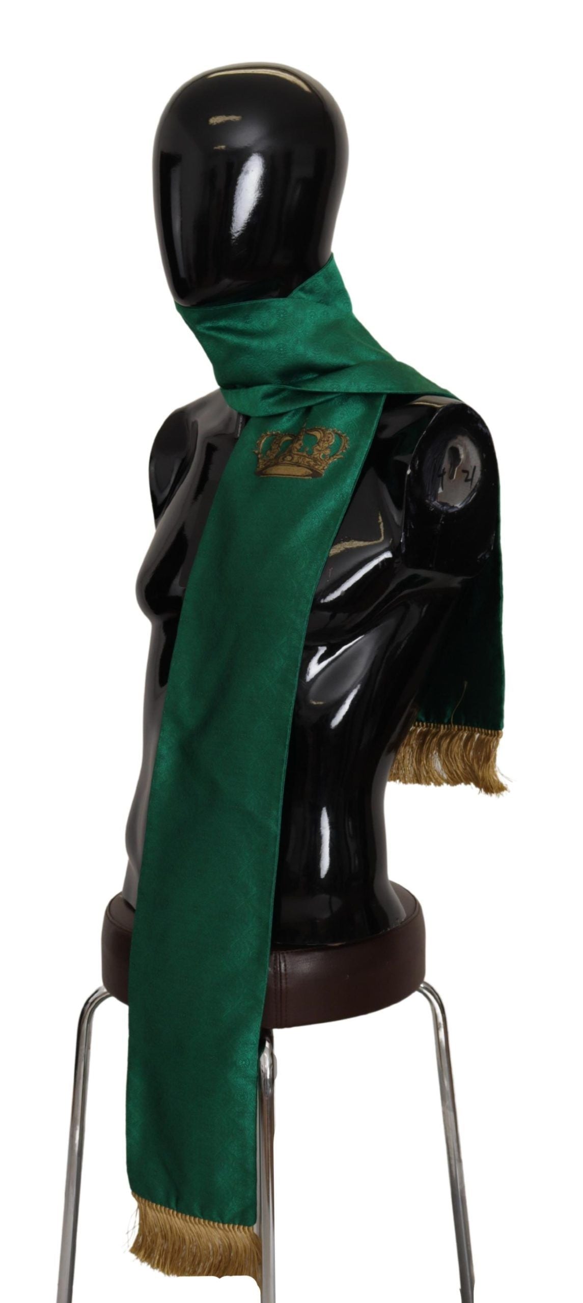 Dolce & Gabbana Elegant Green Silk Blend Men's Men's Scarf