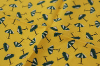 Dolce & Gabbana Yellow Printed DG Logo Square Mens Handkerchief Men's Scarf