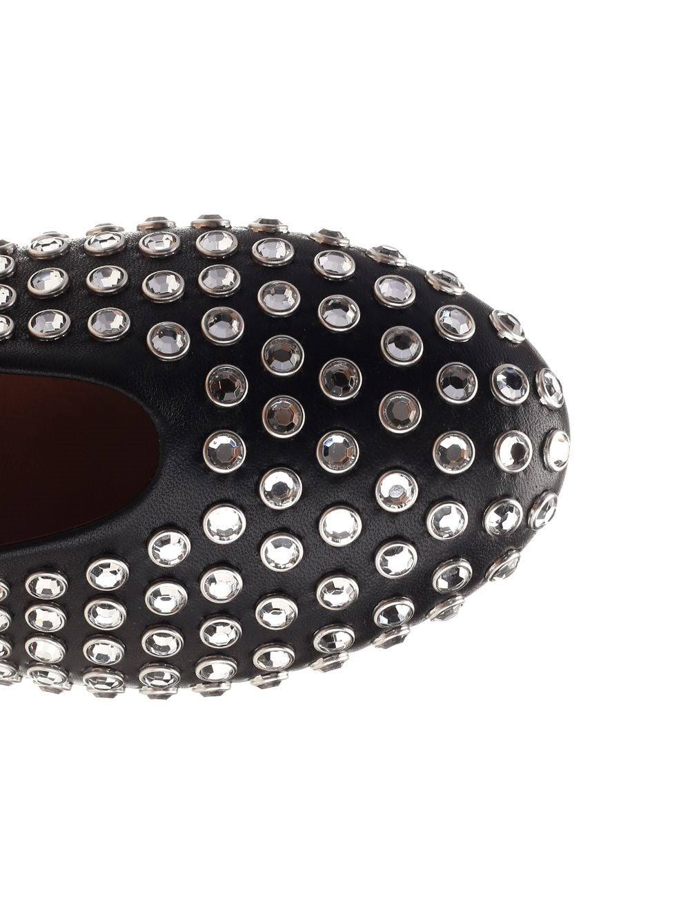 Alaïa Women Rhinestone Mesh Ballerina