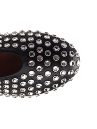 Alaïa Women Rhinestone Mesh Ballerina