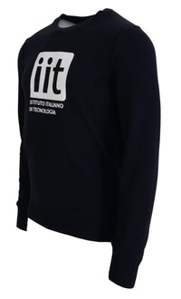 Dolce & Gabbana Blue Cashmere iit Print Pullover Women's Sweater