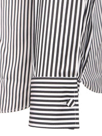 Tom Ford Men Silk Cotton Ladder Stripe Classic Fit Shirt