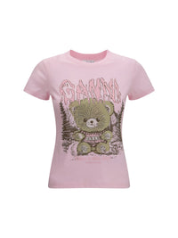 GANNI Ganni Women Teddy Forest Baby Fit Cotton T-Shirt