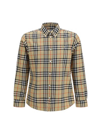 Burberry Men Check Cotton Shirt