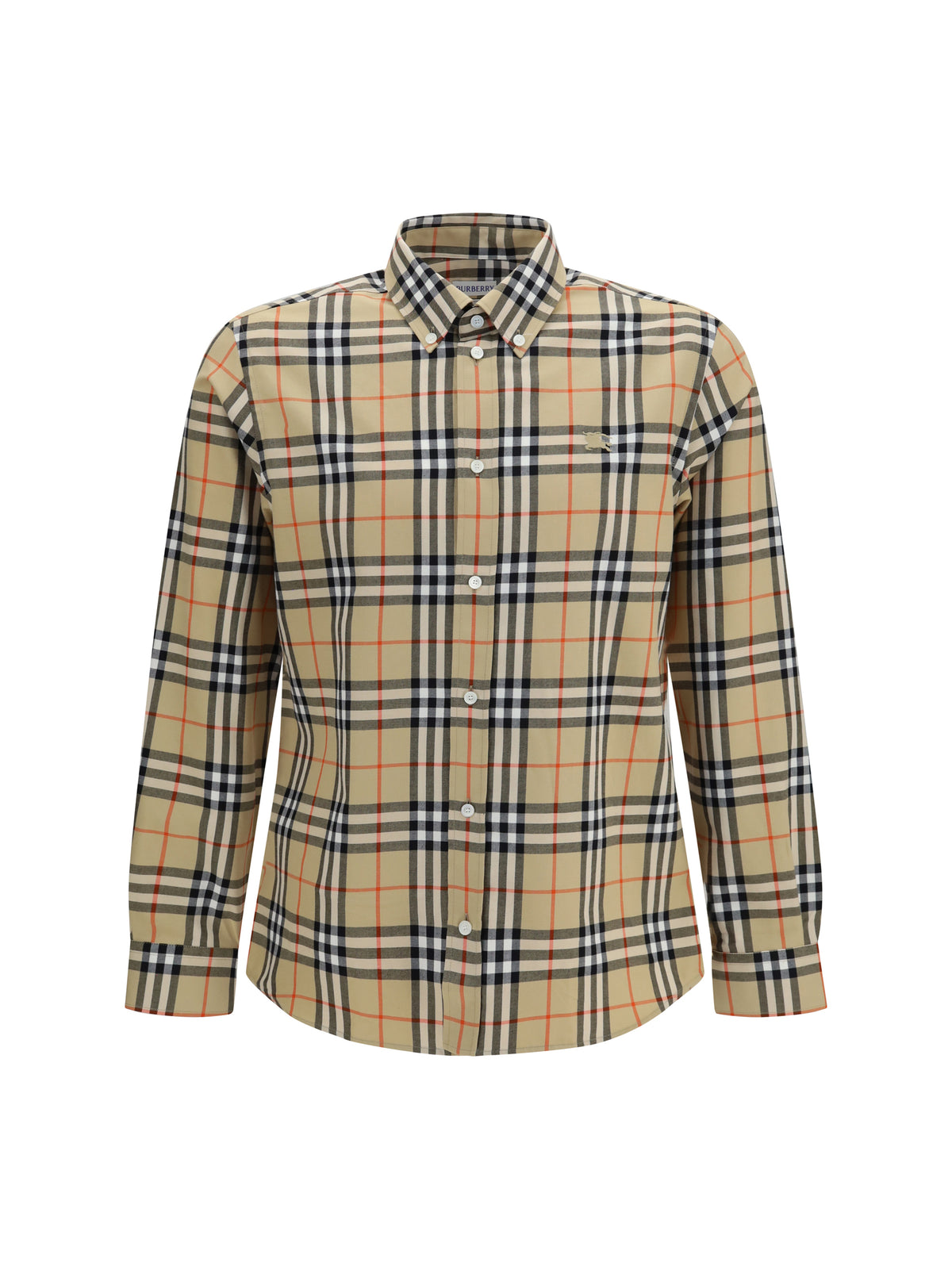 Burberry Men Check Cotton Shirt