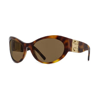 Givenchy Sunglasses Oval Full Rim, Shiny Black/Gold Frame and Grey Lens GV40073I01A