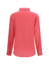Tom Ford Women Tuxedo Shirt In Silk With Pleated Bib