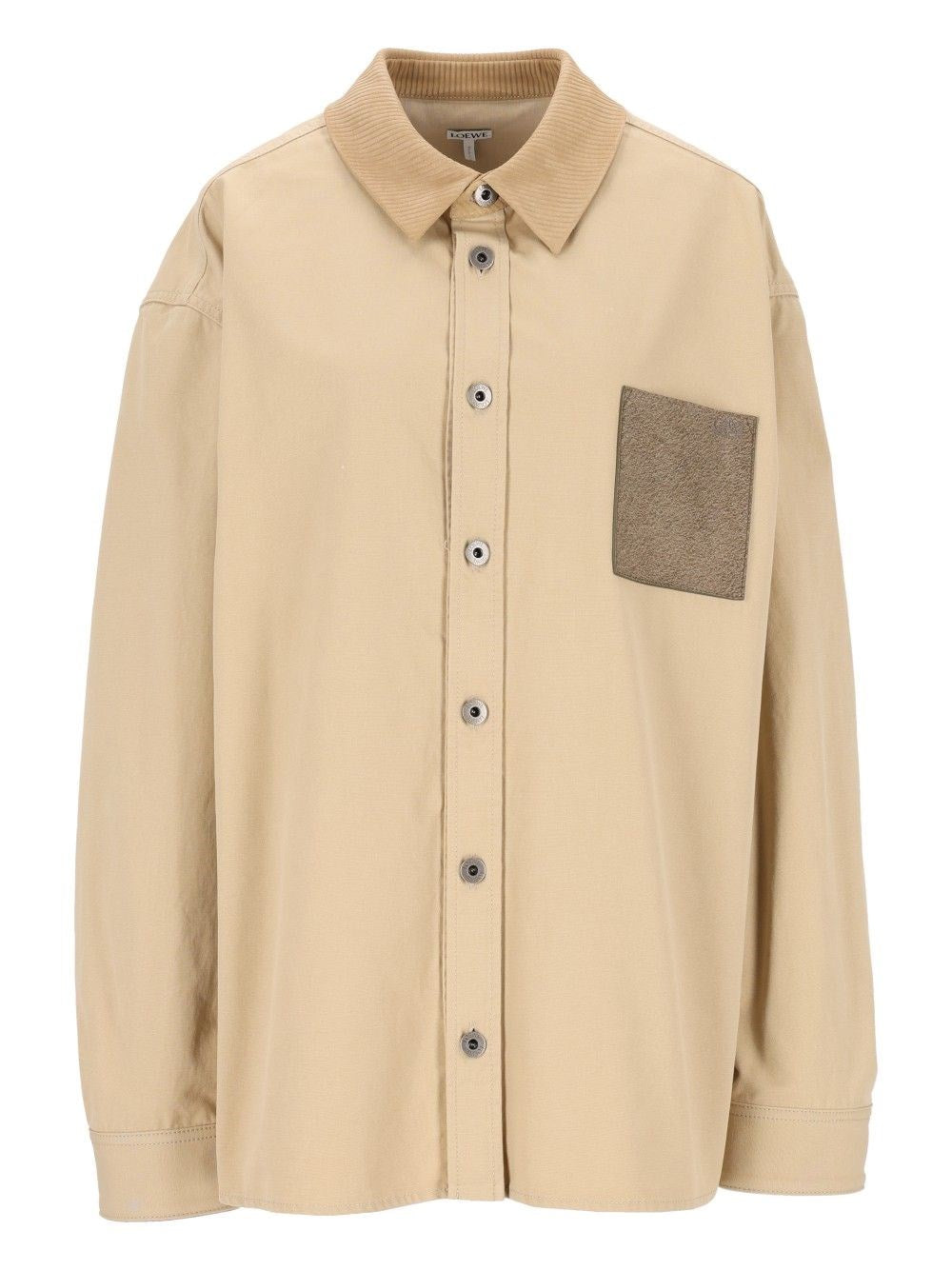Loewe Men Cotton Canvas Overshirt