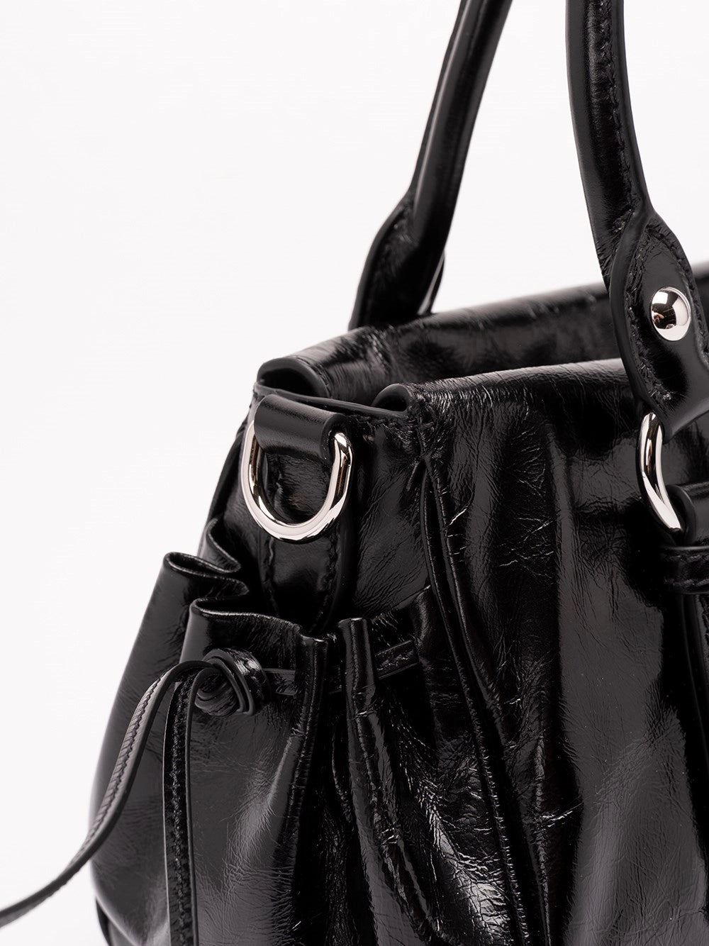 Miu Miu Women Shiny Leather Handbag