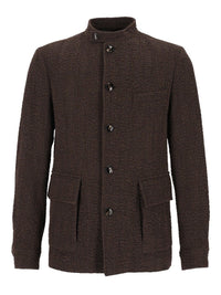 Giorgio Armani Men Mandarin Collar Blazer