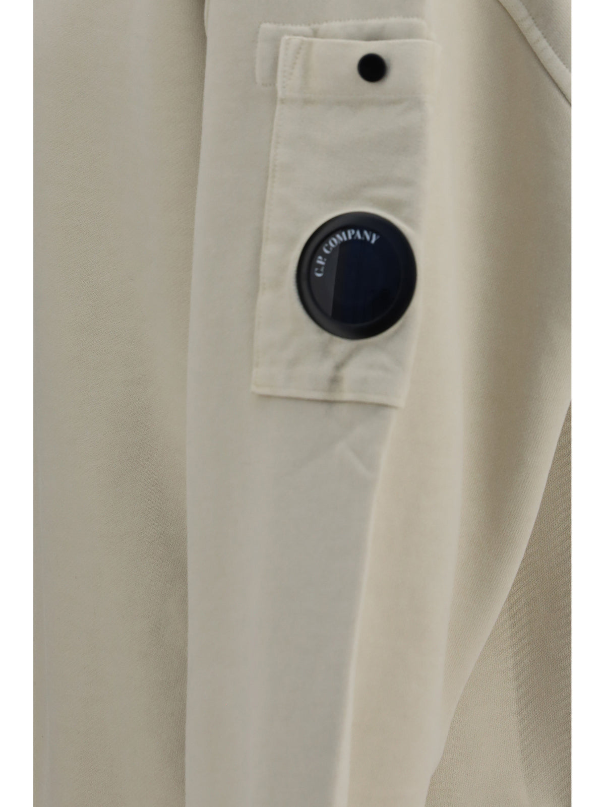 C.P. Company Men Brushed And Sueded Diagonal-Weave Cotton Fleece Sweatshirt