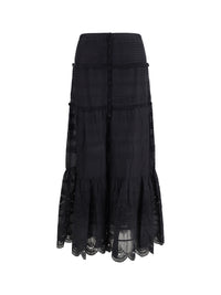 Marant Etoile Women Paoline Long Cotton Skirt