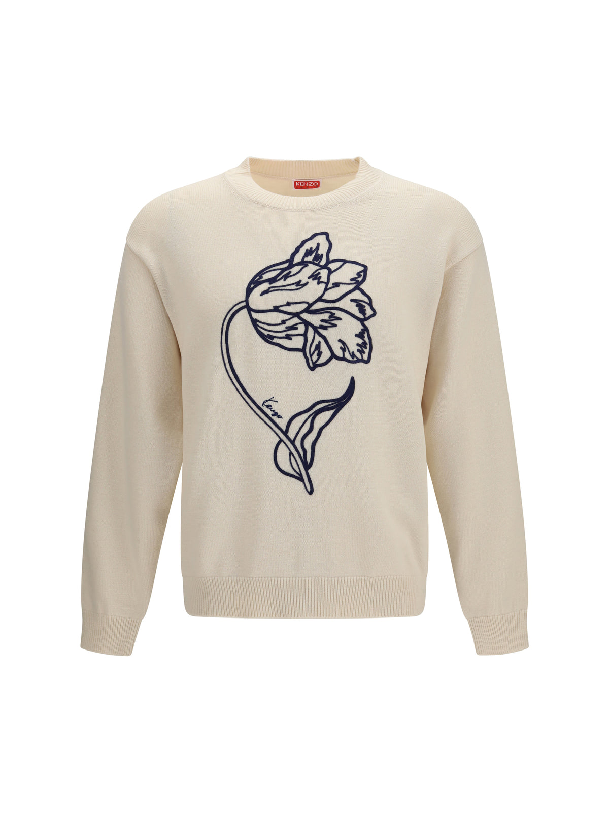 KENZO Kenzo Men Kenzo Tulip Wool And Cotton Sweater