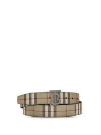 Burberry Men Tb Reversible Check Belt