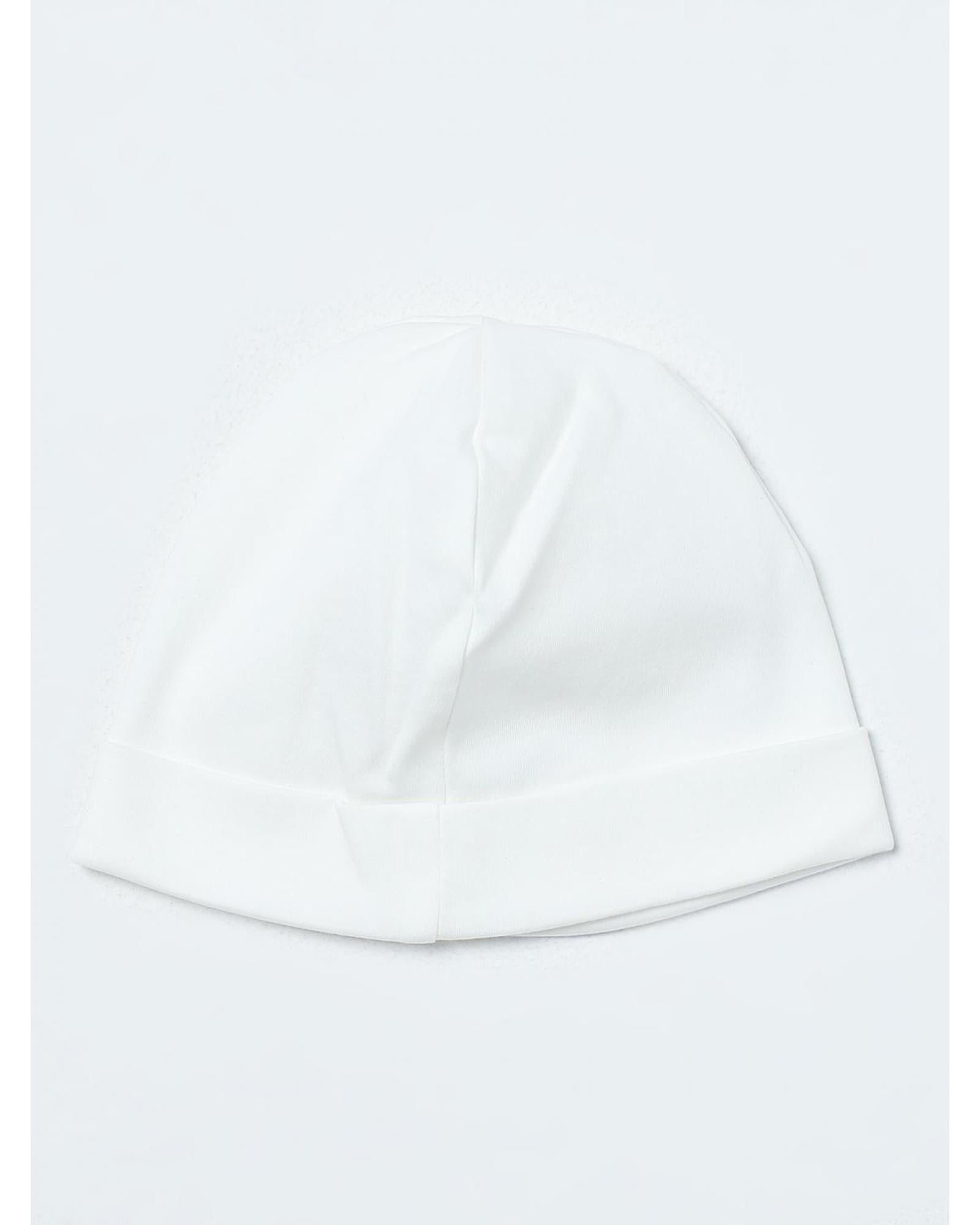 Moncler Baby Hat Logo Embroidered Kids White