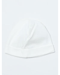 Moncler Baby Hat Logo Embroidered Kids White