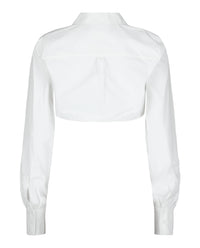Valentino Valentino Womens Cropped Cotton Poplin Shirt