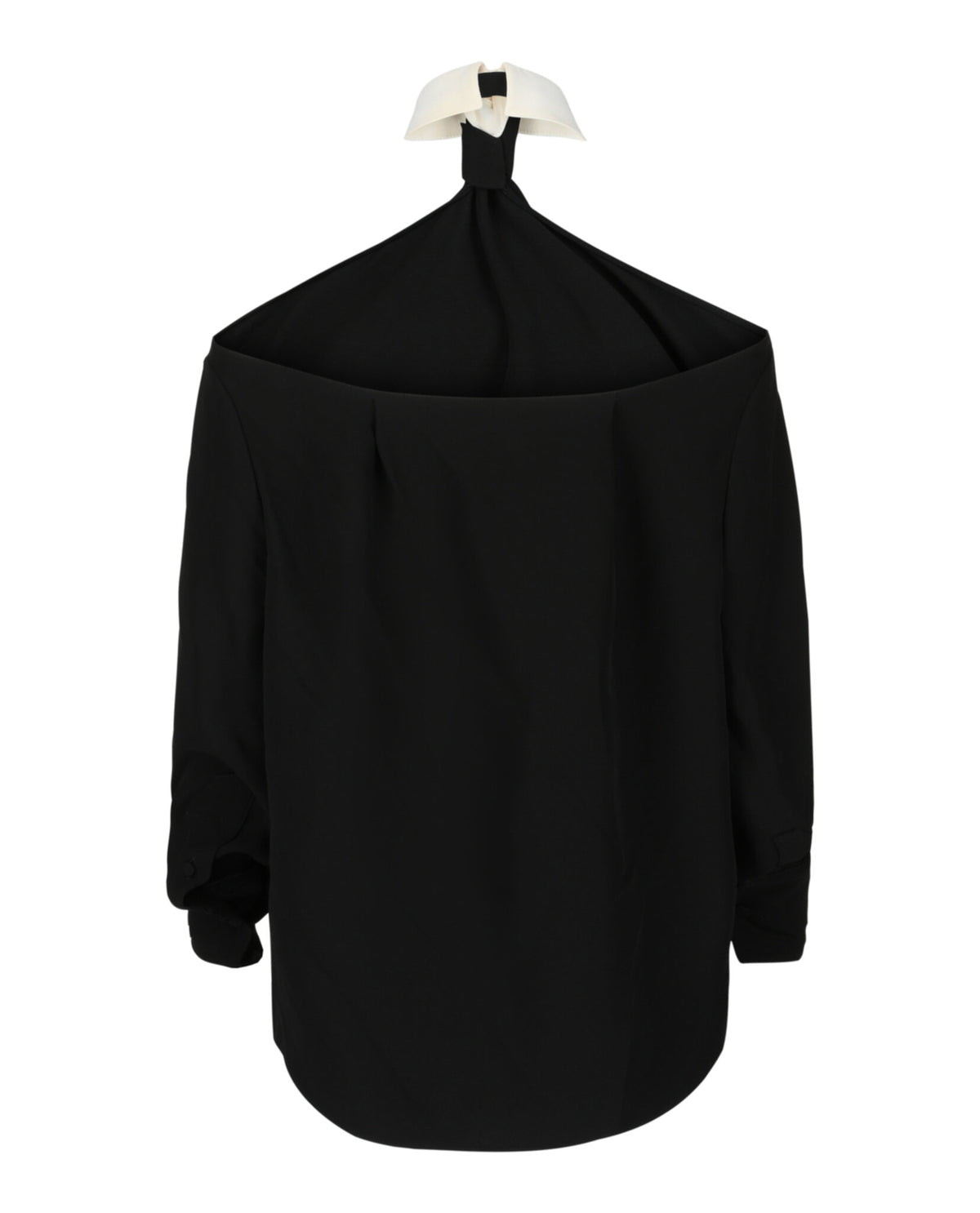 Valentino Valentino Womens Crepe Couture Blouse With Necktie Detail