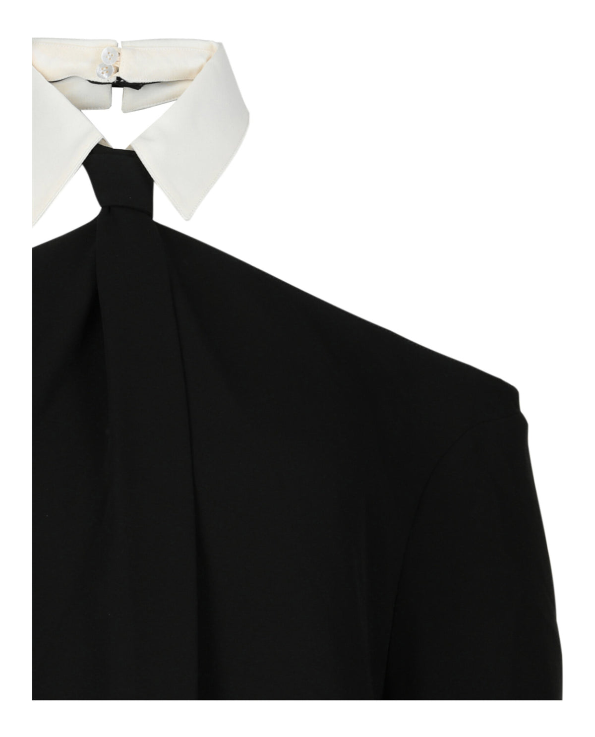 Valentino Valentino Womens Crepe Couture Blouse With Necktie Detail