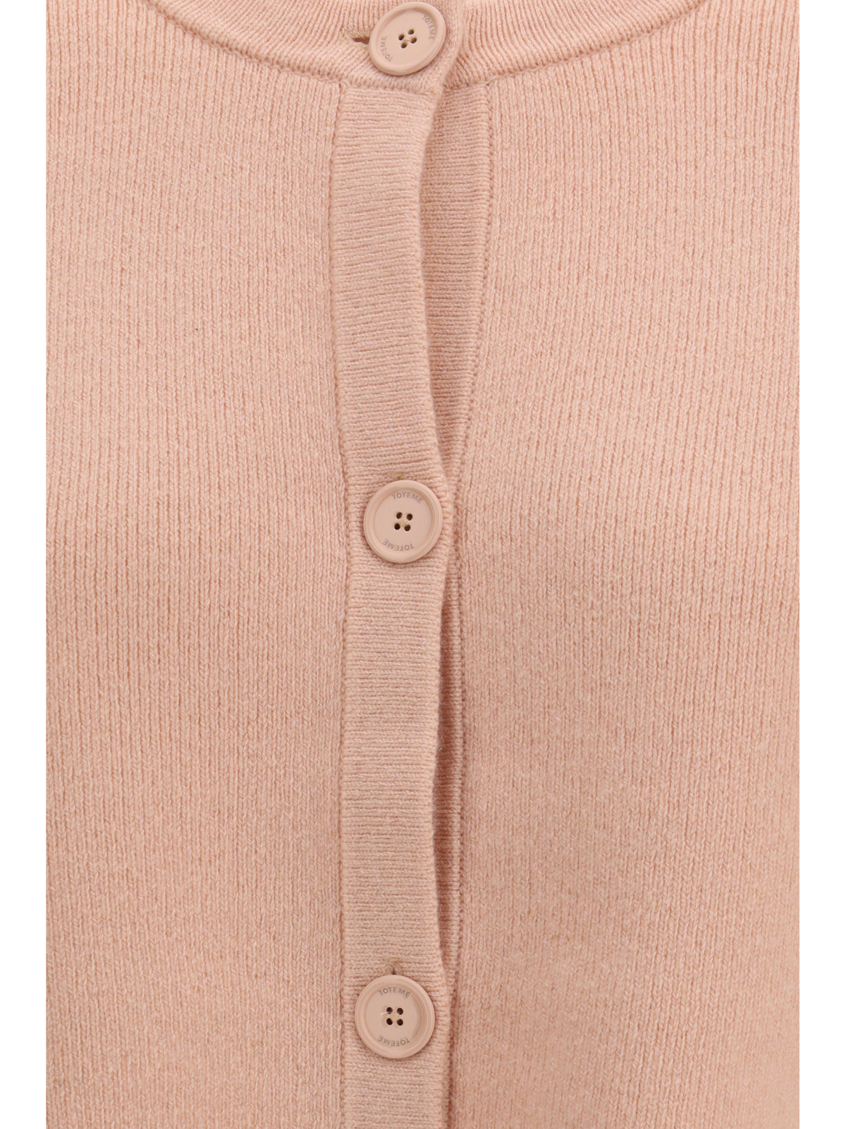 TOTEME Toteme Women Cropped Crewneck Cardigan With Button Fastening