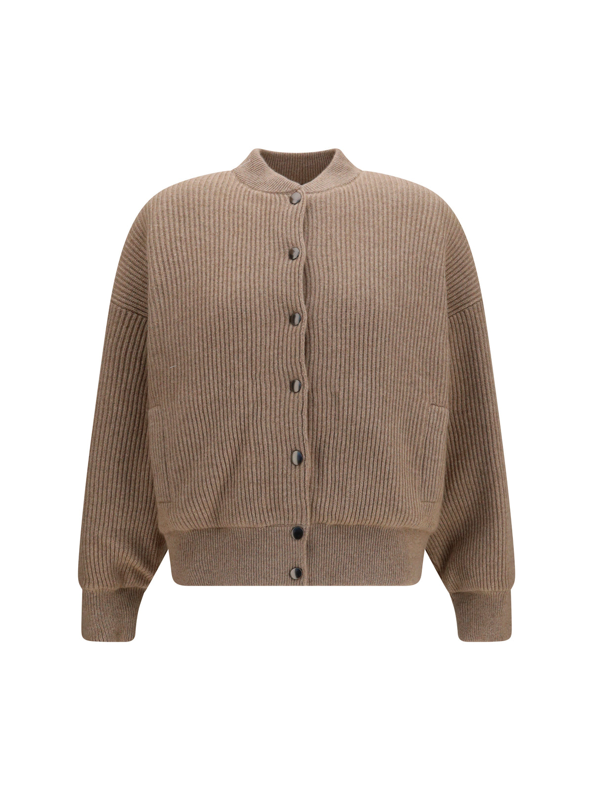 BRUNELLO CUCINELLI Brunello Cucinelli Women Ribbed Cashmere Bomber
