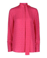 Valentino Valentino Womens Toile Iconographe Silk Jacquard Blouse