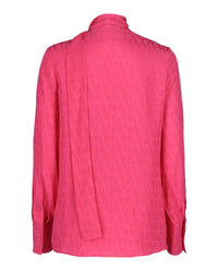 Valentino Valentino Womens Toile Iconographe Silk Jacquard Blouse