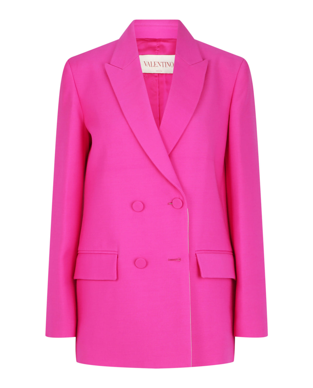 Valentino Womens Wool Blend Double Breasted Blazer