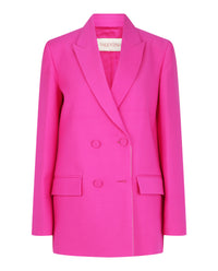 Valentino Womens Wool Blend Double Breasted Blazer