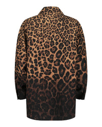 Valentino Valentino Womens Animalier Ombré Shirt Jacket