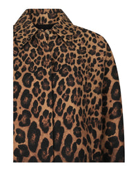 Valentino Valentino Womens Animalier Ombré Shirt Jacket