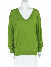 Valentino Womens Cashmere-Silk Blend Sweater