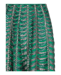 Valentino Womens Sequined Crepe Couture A-Line Midi Skirt