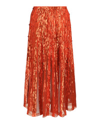 Valentino Womens Sequined A-Line Midi Skirt