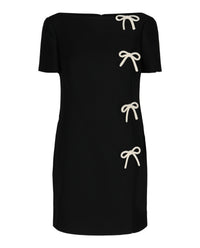 Valentino Valentino Womens Crepe Bow Mini Dress