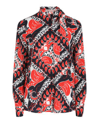 Valentino Womens Baroque Logo Print Shirt