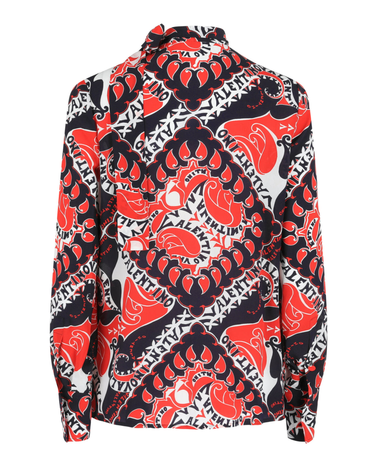 Valentino Womens Baroque Logo Print Shirt