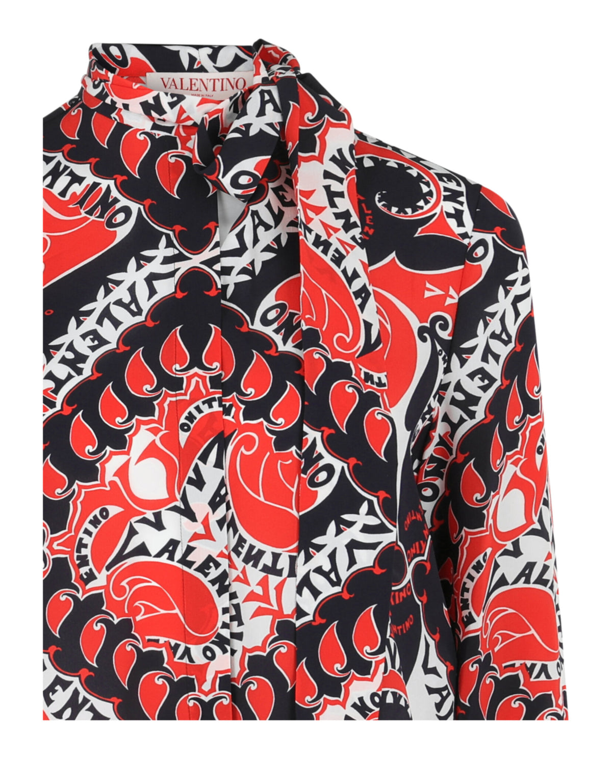 Valentino Womens Baroque Logo Print Shirt