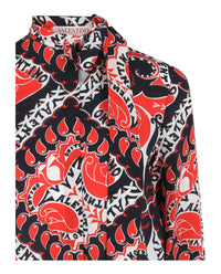 Valentino Womens Baroque Logo Print Shirt