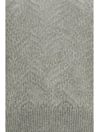 BRUNELLO CUCINELLI Brunello Cucinelli Women Openwork Sequined Crewneck Sweater