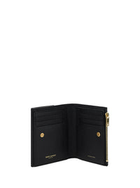 Saint Laurent Women Cassandre Leather Wallet