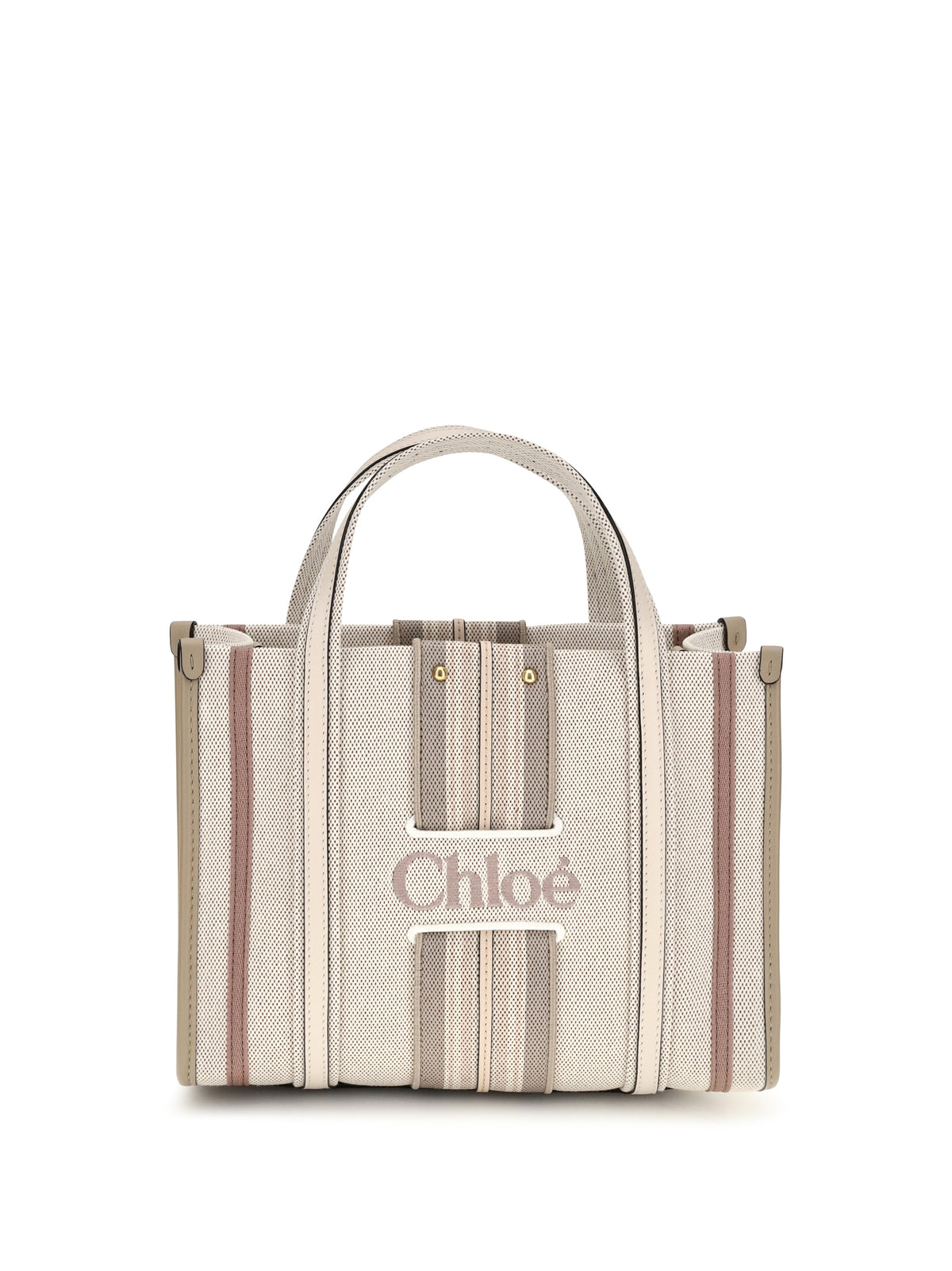 Chloé Women Small Woody Loop Canvas Tote Bag