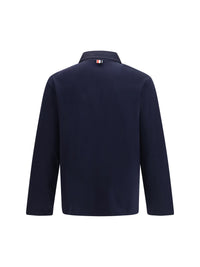 Thom Browne Men Oversized Colorblock Rugby Polo