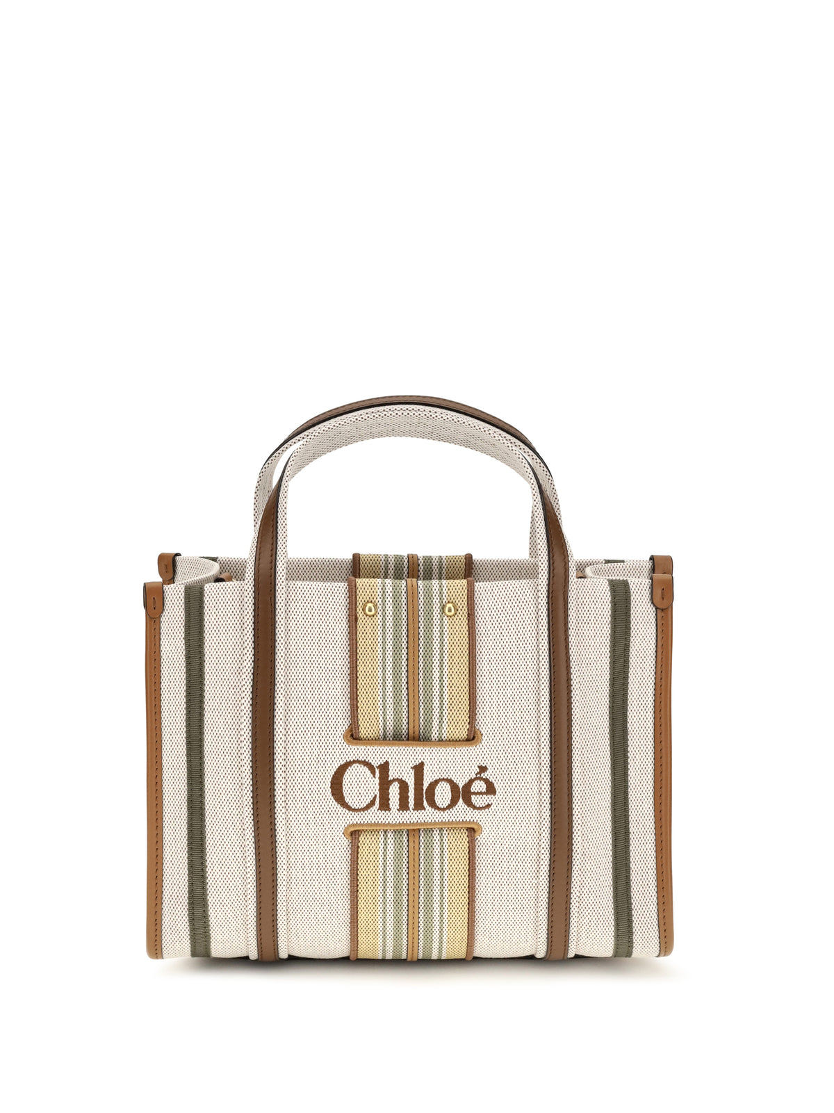 Chloé Women Small Woody Loop Canvas Tote Bag