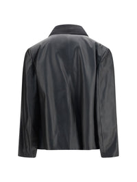 Toteme Women Scarf Leather Jacket