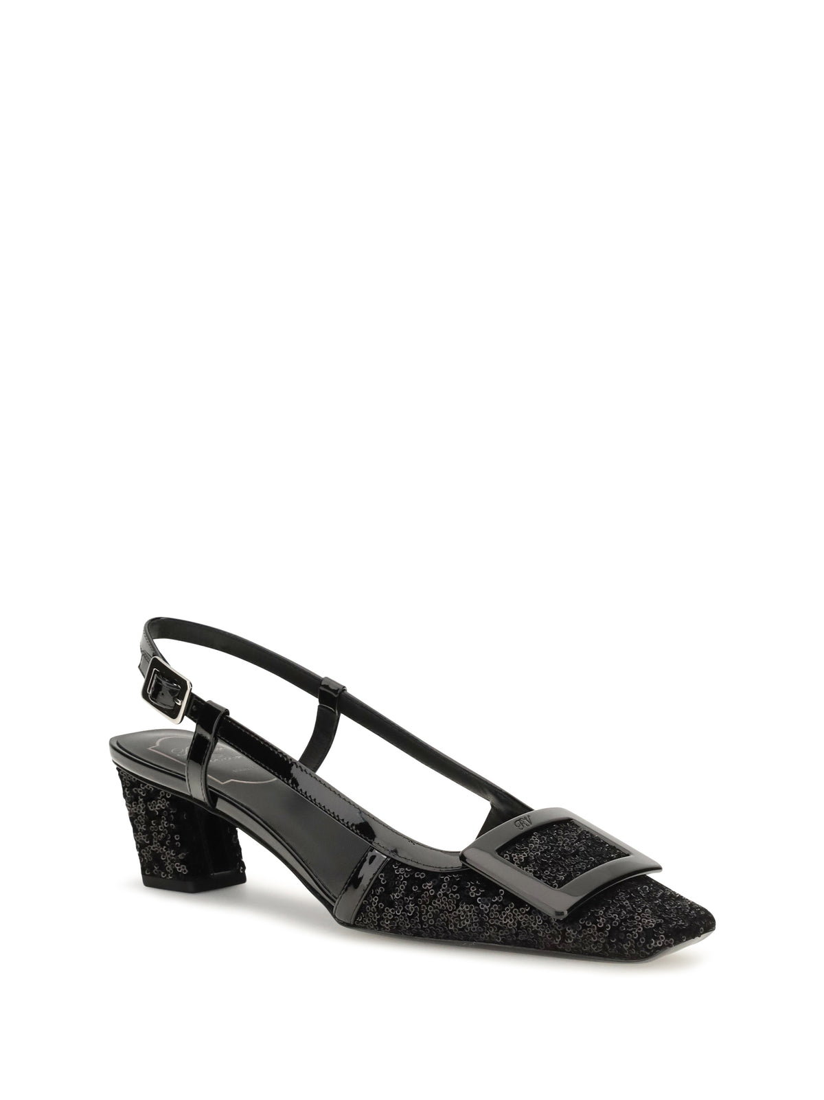 ROGER VIVIER Roger Vivier Women Belle Vivier Shiny-Effect Slingback Pumps