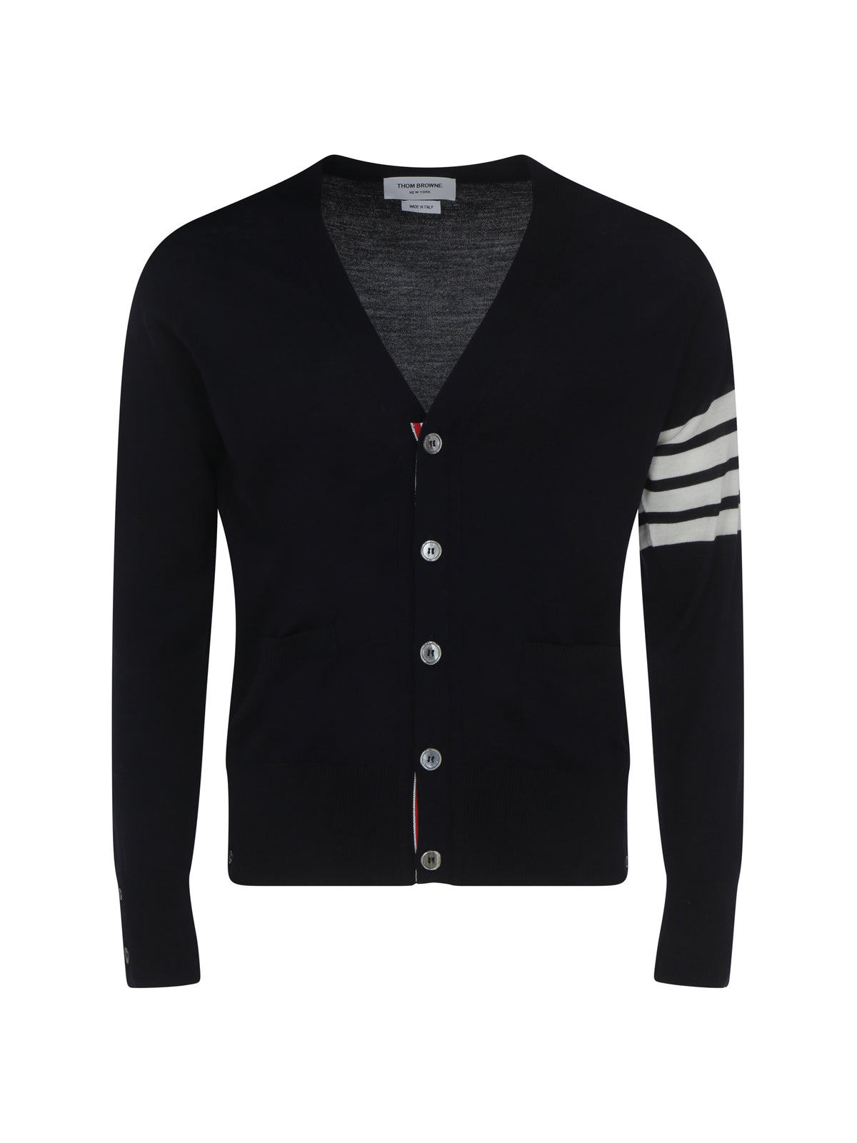 Thom Browne Men Virgin Wool Cardigan